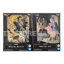 Dragon Ball Z Figure Majin Vegeta Bulma Set History Box Banpresto New
