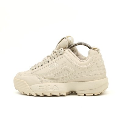 Fila Damen Disruptor Schuh Creme Synthetik Low-Top Atmungsaktiv Sneaker EU 36