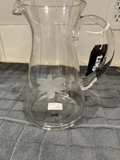 Tag Bee Etched Glass 32oz pitcher.  Brand new.  MSRP:  $37.99