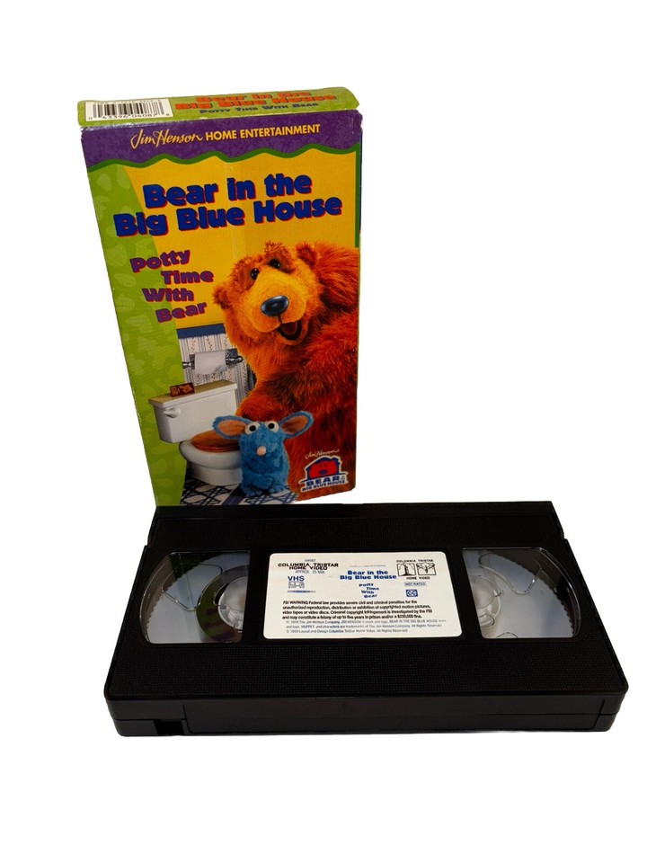Bear In The Big Blue House Potty Time With Bear 1999 VHS *Tested* | eBay