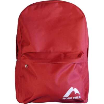 More Mile Cross Avenue Rucksack rot stylisch gepolstert Reißverschlusstasche Reise Sporttasche
