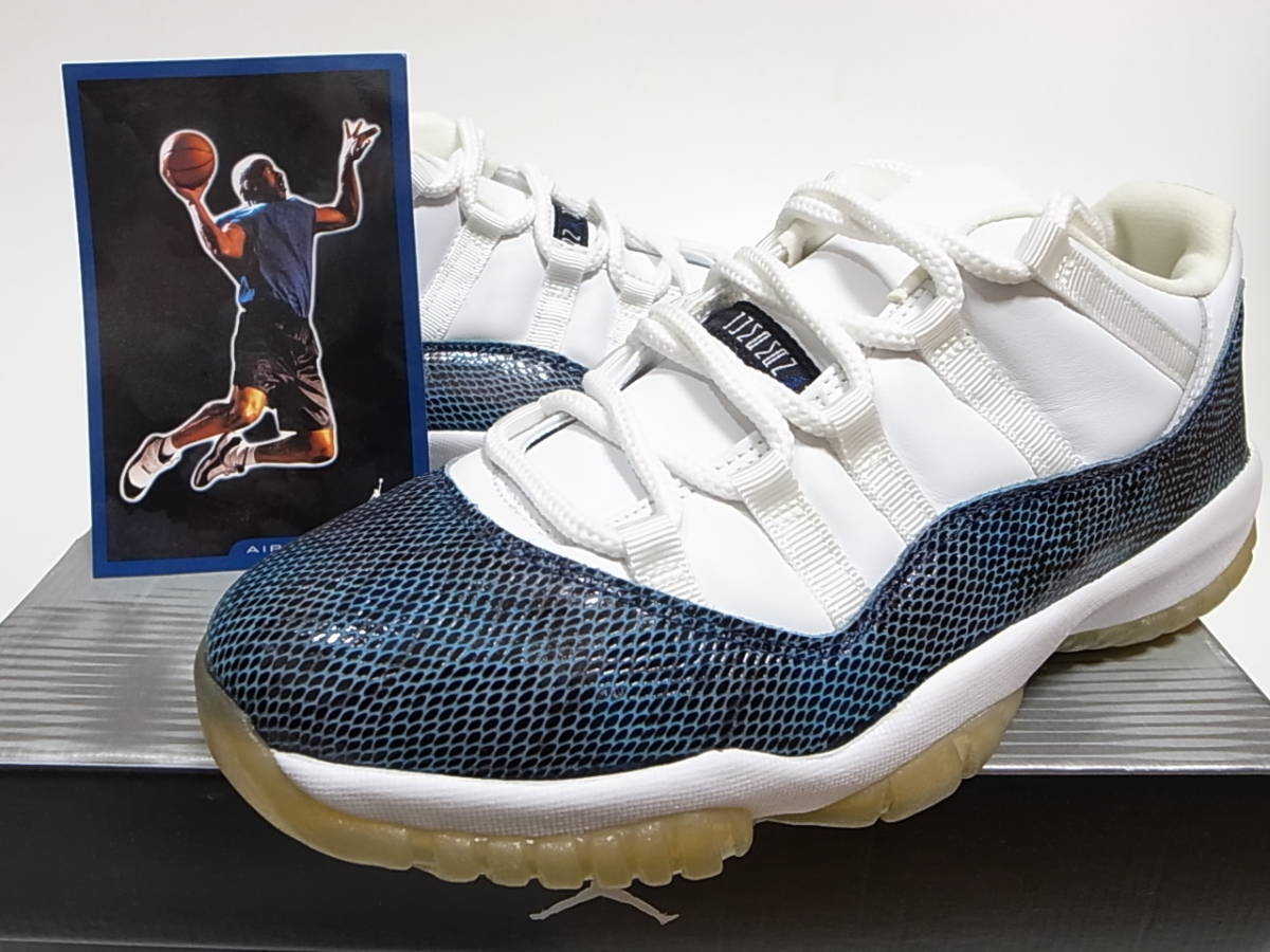 NIKE Men 9.5US 2001 Og Original Air Jordan 11 Snake Low Snakeskin 