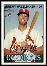 2016 Topps Heritage #585 Jeremy Hazelbaker - St. Louis Cardinals - Rookie