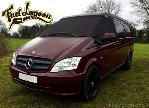 Mercedes Benz Vito 639 Front Window Screen Cover Black Out Blind Frost Wrap - Picture 2 of 5