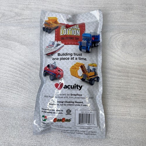 Acuity Insurance Vehicle Brick Building Toy Kits, Lot of 3, Boat Car Truck NEW - Picture 7 of 10