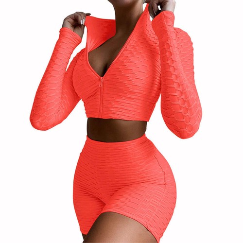 Women's Tracksuit Yoga Fitness Suit Activewear Set Tummy Control Butt Lift Long - Picture 5 of 60