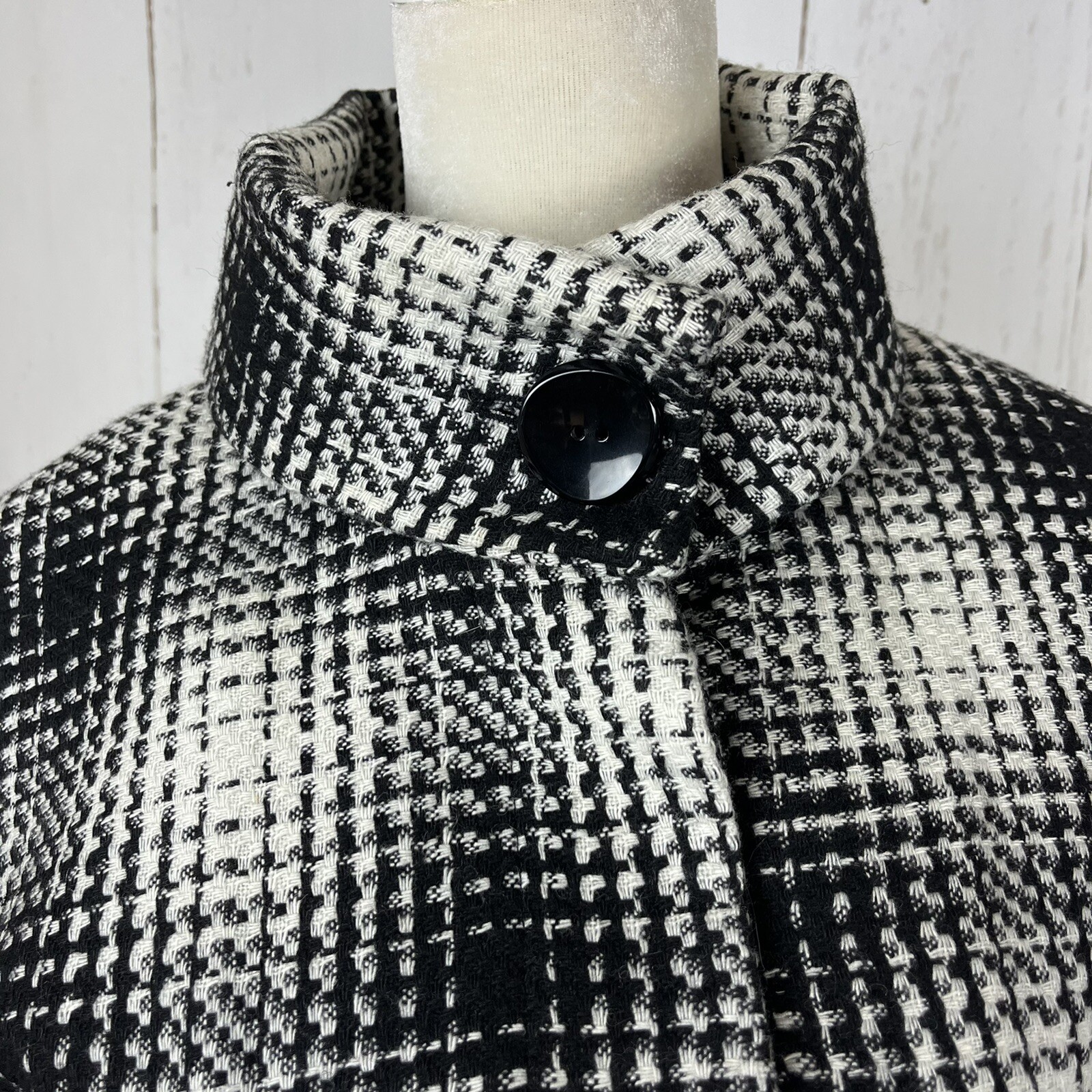 Willi Smith Houndstooth Jacket Medium Cropped Bel… - image 4