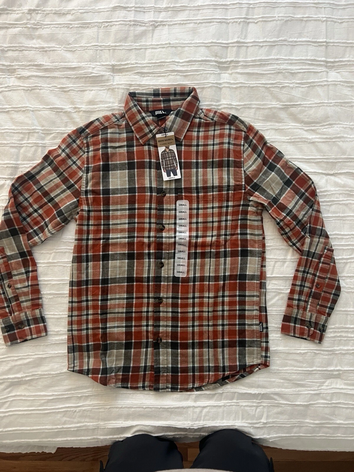 Men’s Flannel Shirt NWT Size Small, Eddie Bauer