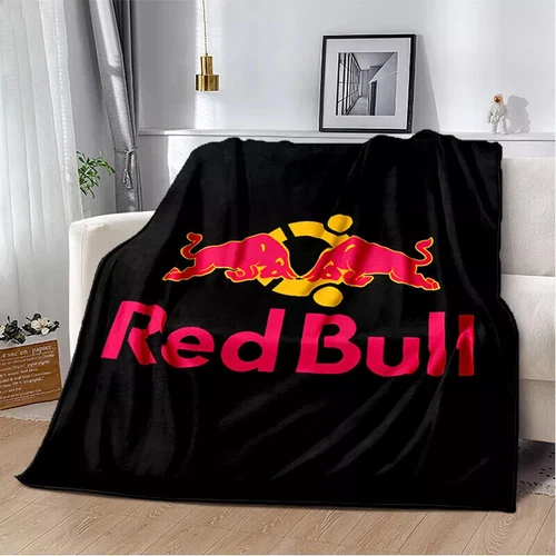Red&Bull Fleece Blanket Throw Sofa Bed Warm Flannel Blanket Rug Bedspread Gift - Picture 43 of 51