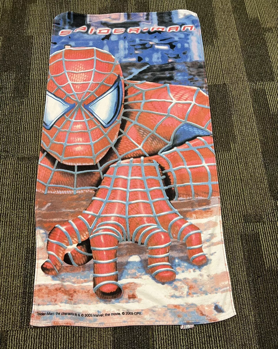 Vintage Spider Man Beach Towel 54x27 2002 Marvel Ultimate