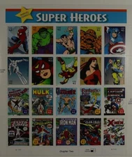 US SCOTT 4159 SHEET OF 20 SUPER HEROES STAMPS 41 CENT FACE MNH