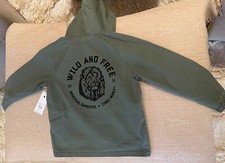 Kids Spiritual Gangster Ziggy Marley X SG Hooded Military Jacket Green Sz Small