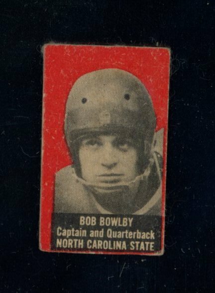 Bob Bowlby Football Cards 1950 Topps Felt Backs trading card — raw and PSA graded price guide