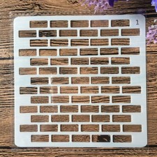 Brick Wall 13x13cm Stencils - DIY Arts Crafts Scrapbooking Wall Painting Stencil