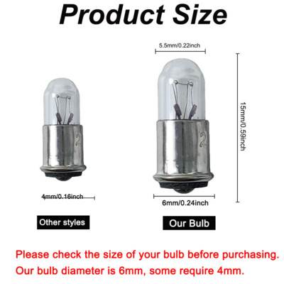 10Pcs 28V MF6 Subminiature Bulb For 327 387 376 S3368-2 MS25237