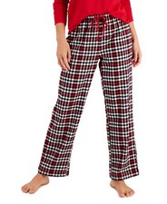 Charter Club Womens Yarn Dyed Flannel Plaid Pajama Pants, Buffalo Check,XX-Large