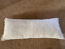 $298 MARIE FLANIGAN ANNIE SELKE Griffin Linen Parchment Decorative Pillow 16X40~