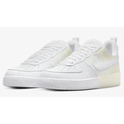 Herren Air Force 1 React Turnschuhe DM0573 100 weiß/creme Größe UK 14_15_16