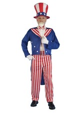 New Uncle Sam Costume Halloween Party USA Flag Standard size one size fits all