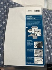 Chartpak 01016 Vinyl Numbers/Cap Letters 1/2-Inch WD