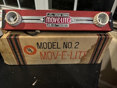 Vintage Acme MOV-E-LITE 2 Lite Exposure Spin dial Film Stage Lighting ~WORKS~