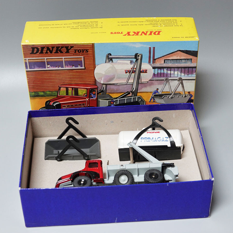 Dinky Toys F n° 805 UNIC Multibennes et citerne PRIMAGAZ RARE | UK