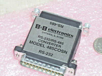 NOS B&B ELECTRONICS 485COSN RS-232 TO RS-485 CONVERTER ADAPTER DB25F TO DB25M