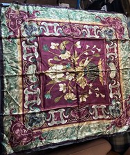 Linda Allard For Ellen Tracy Delicate Floral Silk Square Women  s Scarf 35  