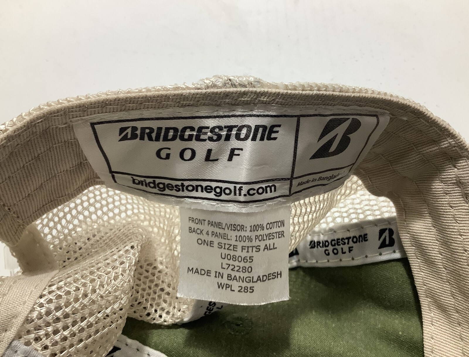 Bridgestone Golf Mesh Back Snap Back Patch Hat Cap - image 7