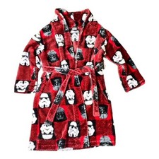 Star Wars Belted Robe Kids XS Boys, Darth Vader Storm Troopers, Flame Resistant