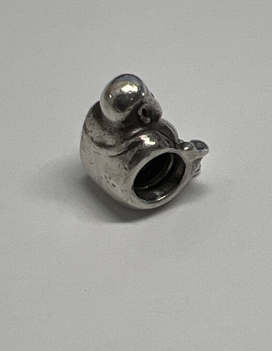 Pandora Happy Smiling Buddha Bead Charm Meditation Sterling Silver Ret. View 3