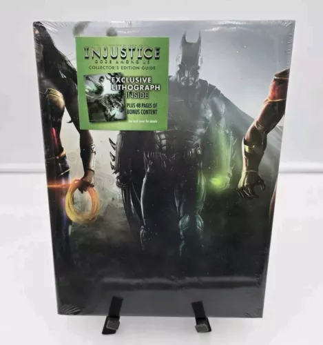 SEALED NEW INJUSTICE GODS AMONG US COLLECTORS EDITION GUIDE EXCLUSICE LITHOGRAPH