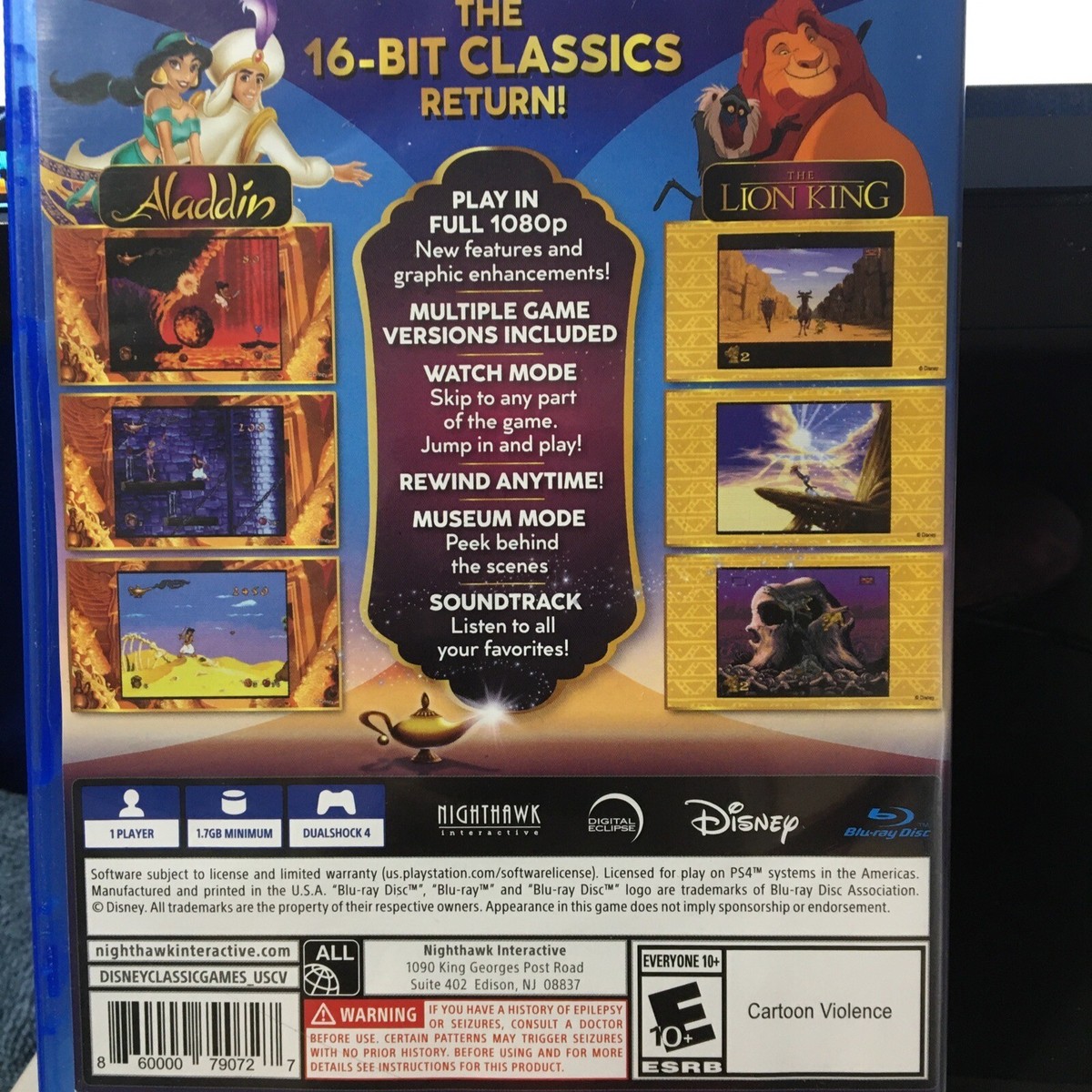 Disney Classic Games: Aladdin and the Lion - Sony PlayStation 4