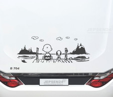 Aufkleber Snoopy Charly  150x55cm CW012 Farbwahl - Auto Wohnmobil Wohnwagen Wand