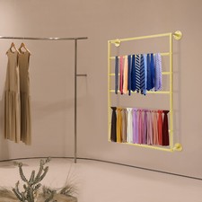 7-tier Wall Mounted Scarf Rack, Wall Display Rack, Towels Storage Rack