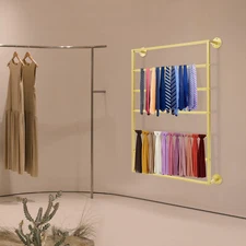 7-tier Wall Mounted Scarf Rack, Wall Display Rack, Towels Storage Rack