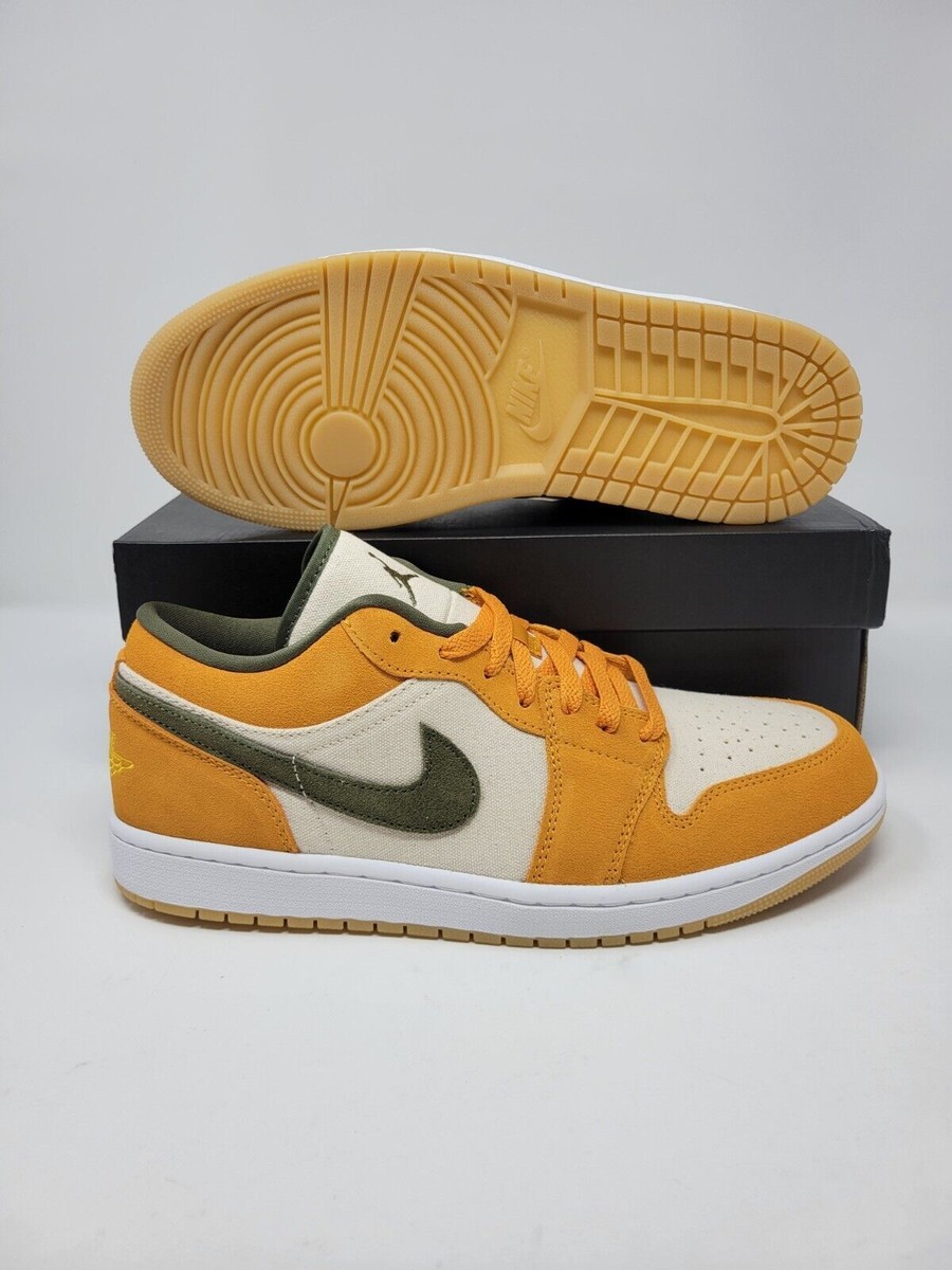 Nike Air Jordan 1 Low SE Curry Orange White Green DH6931-102 Men's
