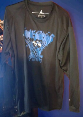 BSN Sports Size Lg Long Sleeve Performance Apparel Blk Falcon Basketball