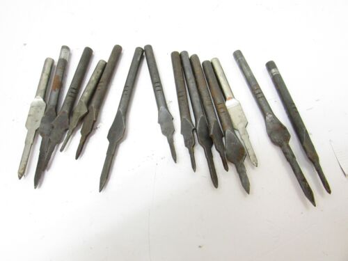 18 pc Leather Craft Pricking Iron Diamond Stitching Chisel Hole Punch Tools - Picture 4 of 4