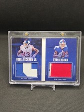 2017 Panini Football Preferred Pairings #12 Odell Beckham Jr Evan Engram Giants