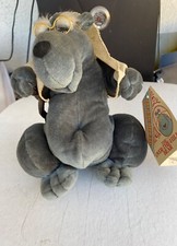 Vintage Heartline Methuselah Over The Hill Bear 1987 Stuffed Animal Plush 9  Tag