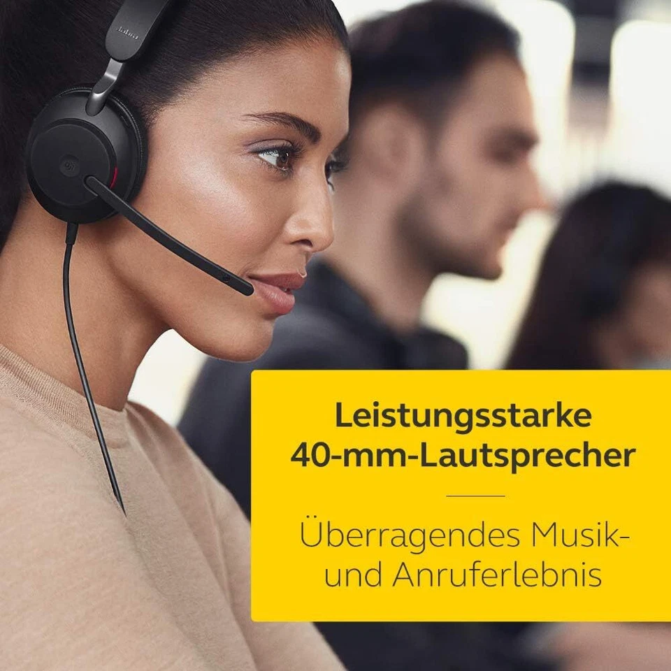 Jabra Evolve2 40 MS Mono USB-C PC Headset – Noise Cancelling - 24089-899-899 - Bild 3 von 4