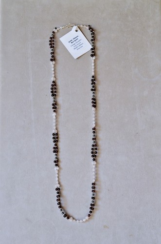 6mm Garnet, Hematite and Rose Quartz with Sterling Silver Tantric Necklace - 第 3/3 張圖片