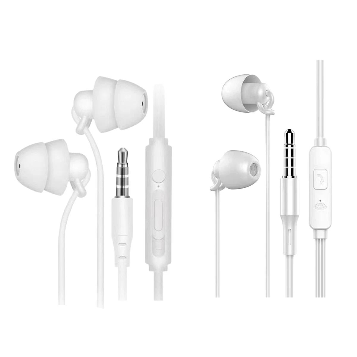 Wired Sleep Earbuds Silicone Sleeping Earphone Headphones 3.5mm