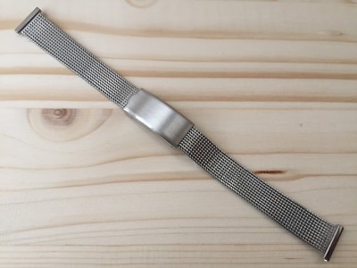 Milanese Watch Strap Racing-Diver 14Mm Steel ''New Old Stock 1970''