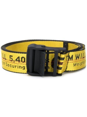Authentic Yellow Off White Belt OFF-WHITE Industrial Belt Yellow/Black Men main image 3