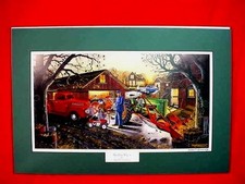 RUSSELL SONNENBERG JOHN DEERE B TRACTOR PRINT...