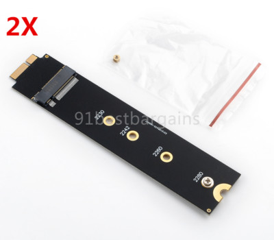 2PCS M.2 NGFF SSD Adapter Card for APPLE AIR A1370 A1369 2010 2011 US SHIP