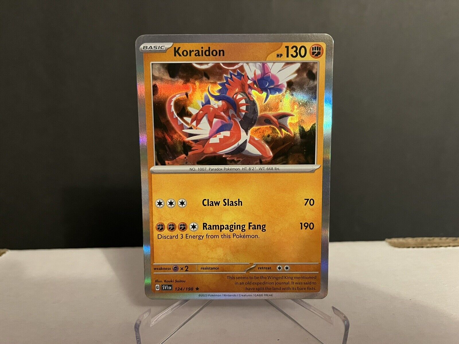 Koraidon Ex Hp 230 Holo #125 Pokémon Card 2023