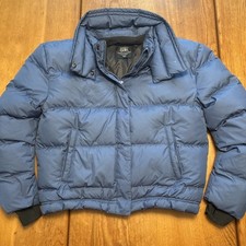 Athleta Girl Oversized fit Cozy Down Jacket, Size XL/14 Blue EUC